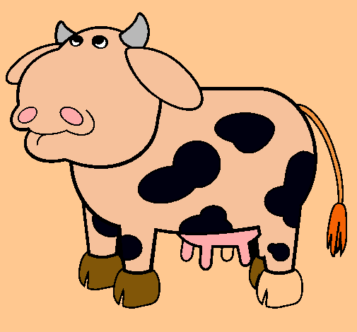 Dibujo Vaca pensativa pintado por guillermo1