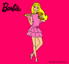 Dibujo Barbie y su mascota pintado por ateneabebe