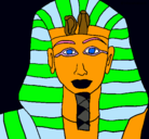 Dibujo Tutankamon pintado por ateom