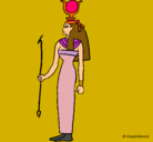 Dibujo Hathor pintado por winner