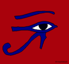 Dibujo Ojo Horus pintado por paris-france