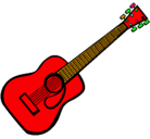 Dibujo Guitarra española II pintado por caertoio