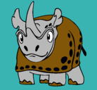 Dibujo Rinoceronte pintado por Daniiel