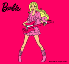 Dibujo Barbie guitarrista pintado por gomer