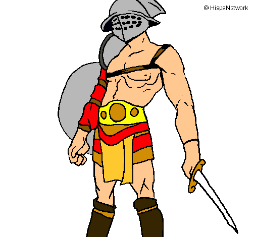 Dibujo Gladiador pintado por mlj2401