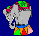Dibujo Elefante actuando pintado por AGNETTA