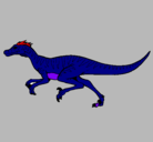 Dibujo Velociraptor pintado por bale