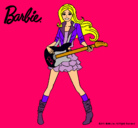 Dibujo Barbie guitarrista pintado por CarmenJBieber