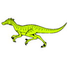 Dibujo Velociraptor pintado por machia