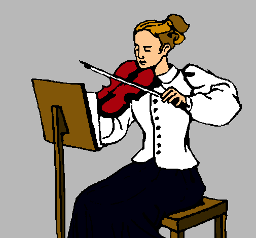 Dama violinista