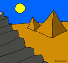 Dibujo Pirámides pintado por claruchi