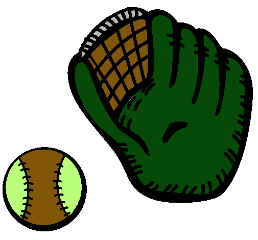 Guante y bola de béisbol