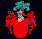 Dibujo Escudo de armas y casco pintado por olaxd