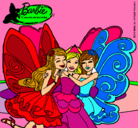 Dibujo Barbie y sus amigas en hadas pintado por antonella598