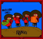 Dibujo Mariachi Owls pintado por rango