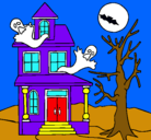 Dibujo Casa fantansma pintado por hgknhvkhj