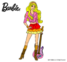 Dibujo Barbie rockera pintado por aymes