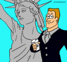 Dibujo Estados Unidos de América pintado por julia454