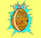 Dibujo Huevo de pascua brillante pintado por gcabob