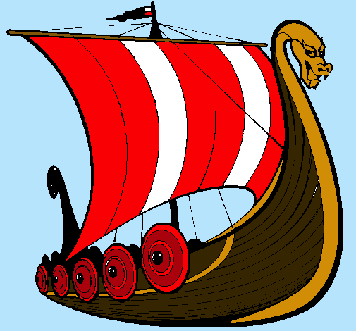 Dibujo Barco vikingo pintado por mlj2401