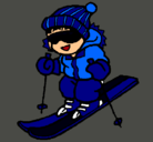 Dibujo Niño esquiando pintado por DarkNight