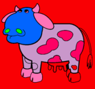 Dibujo Vaca pensativa pintado por david-avil