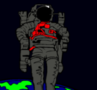 Dibujo Astronauta pintado por Gary
