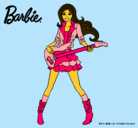 Dibujo Barbie guitarrista pintado por barbieeeee
