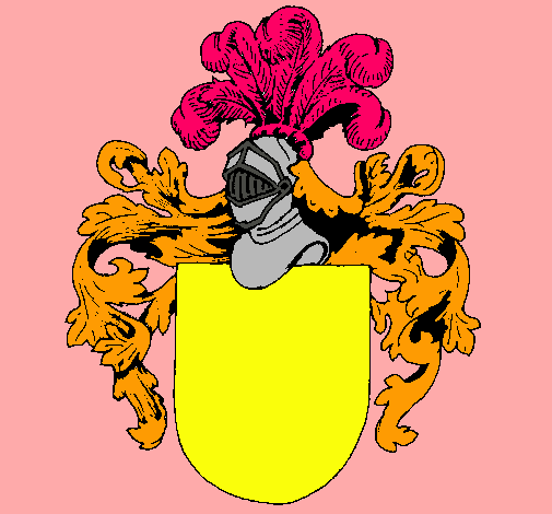 Escudo de armas y casco