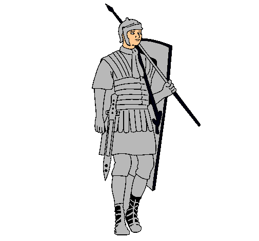 Dibujo Soldado romano pintado por claudia7710