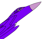 Dibujo Avión de caza pintado por jclic