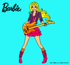 Dibujo Barbie guitarrista pintado por anaxdavid