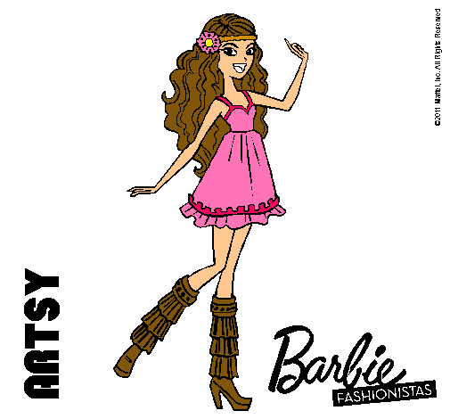 Dibujo Barbie Fashionista 1 pintado por Dracumaria