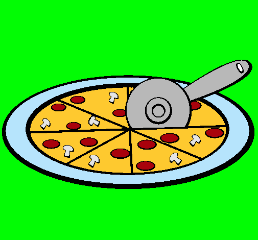 Dibujo Pizza pintado por mlj2401