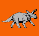 Dibujo Triceratops pintado por eliecer