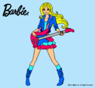 Dibujo Barbie guitarrista pintado por esrefy