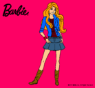 Dibujo Barbie juvenil pintado por eliana