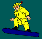 Dibujo Snowboard pintado por Gary