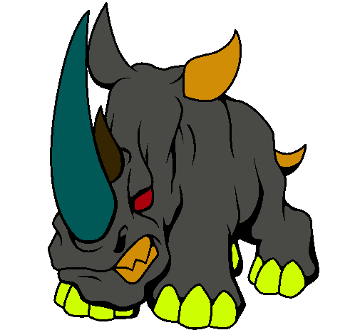 Dibujo Rinoceronte II pintado por francojurado