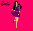 Dibujo Barbie informal pintado por kool