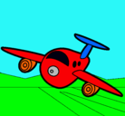 Dibujo Avión aterrizando pintado por carlosdiaz