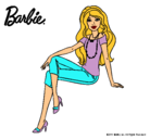 Dibujo Barbie moderna pintado por evilo