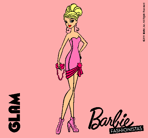 Dibujo Barbie Fashionista 5 pintado por danielad