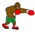 Dibujo Boxeador pintado por pipi