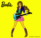 Dibujo Barbie guitarrista pintado por angeluchita