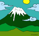 Dibujo Monte Fuji pintado por tapun
