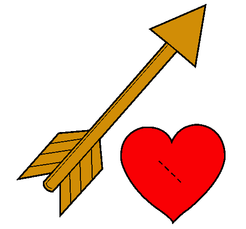 Dibujo Flecha y corazón pintado por guadalupeh