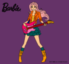 Dibujo Barbie guitarrista pintado por VANESSSA