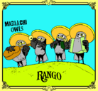 Dibujo Mariachi Owls pintado por Marilia 