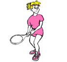 Dibujo Chica tenista pintado por elisabe